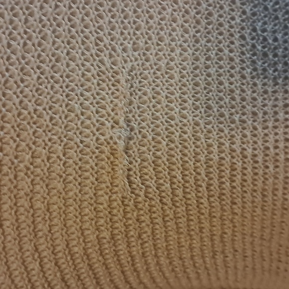 Women's Cream Open-Front Loose Knit Sweater Size 2XL - Picture 5 of 8